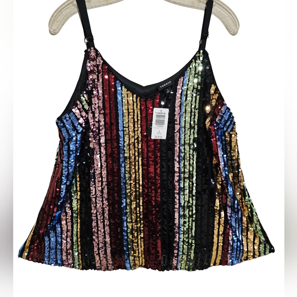 Torrid Multicolor Sequin Camisole